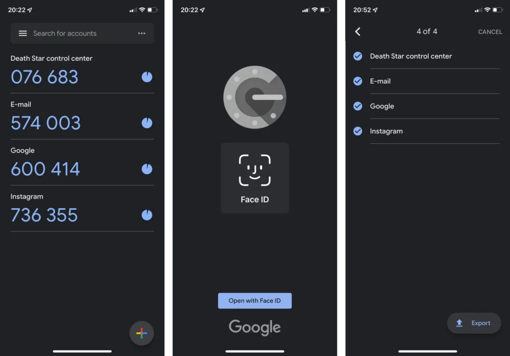 google authenticator